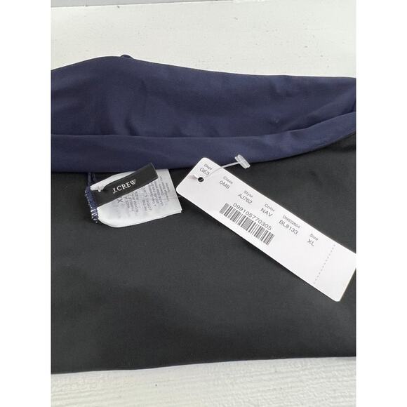 J Crew Solid Blue Bikini Bottom Peek a Boo Rings Xlarge - Picture 3 of 5